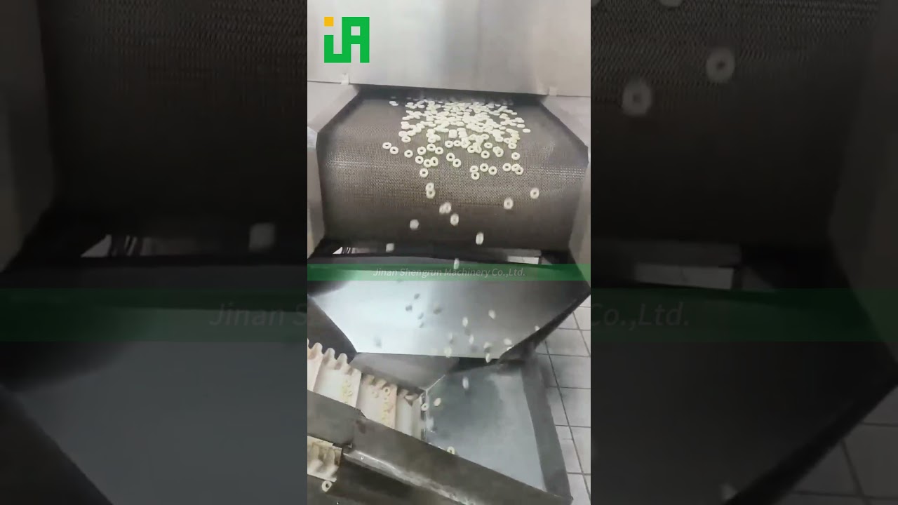 automatic corn puff production line puffed corn ball snacks food making rice machine #machine