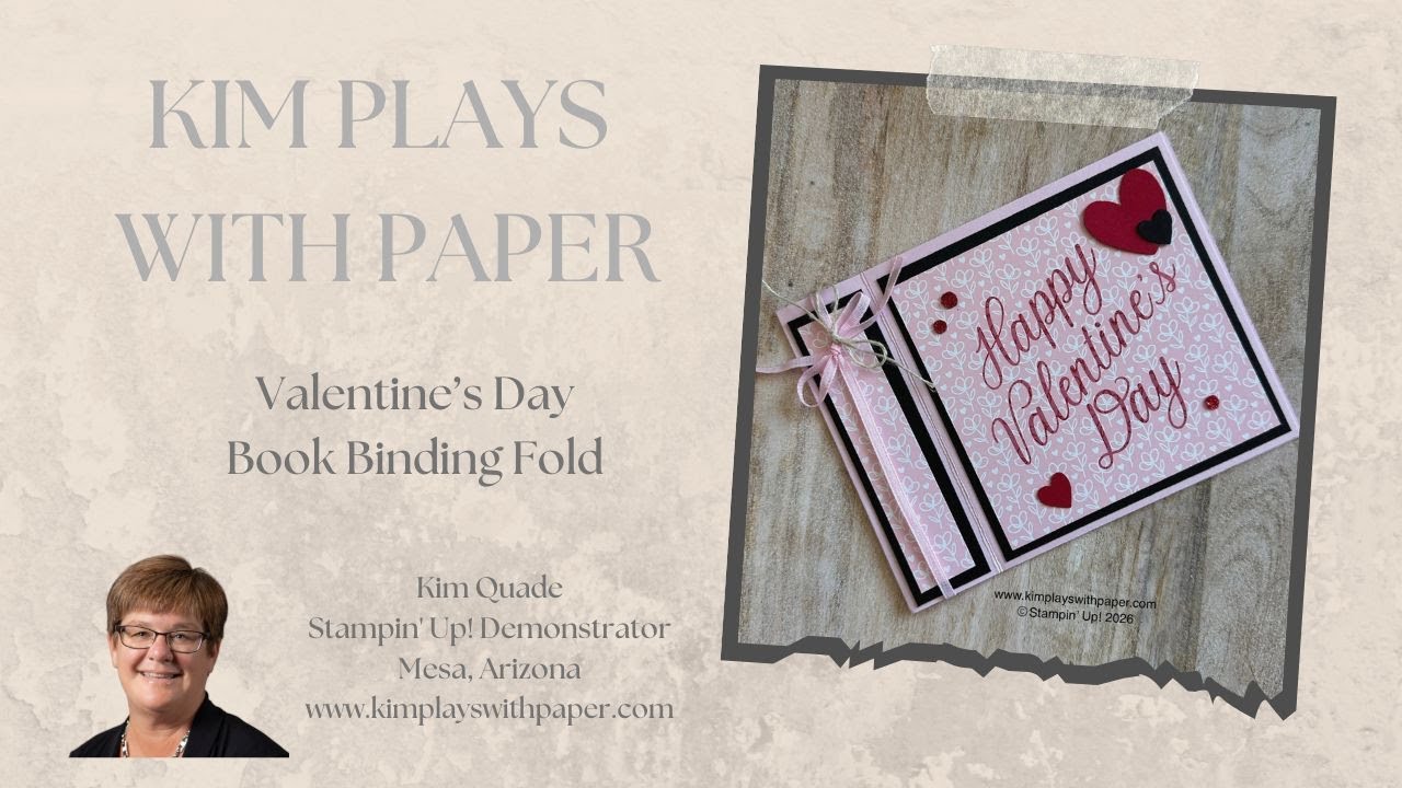 Valentine’s Day Book Binding Card