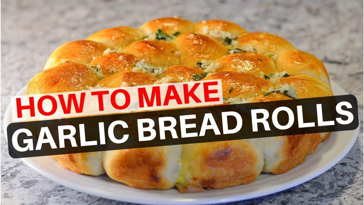 How to make Garlic Bread Rolls.  Easy Cooking Recipe.