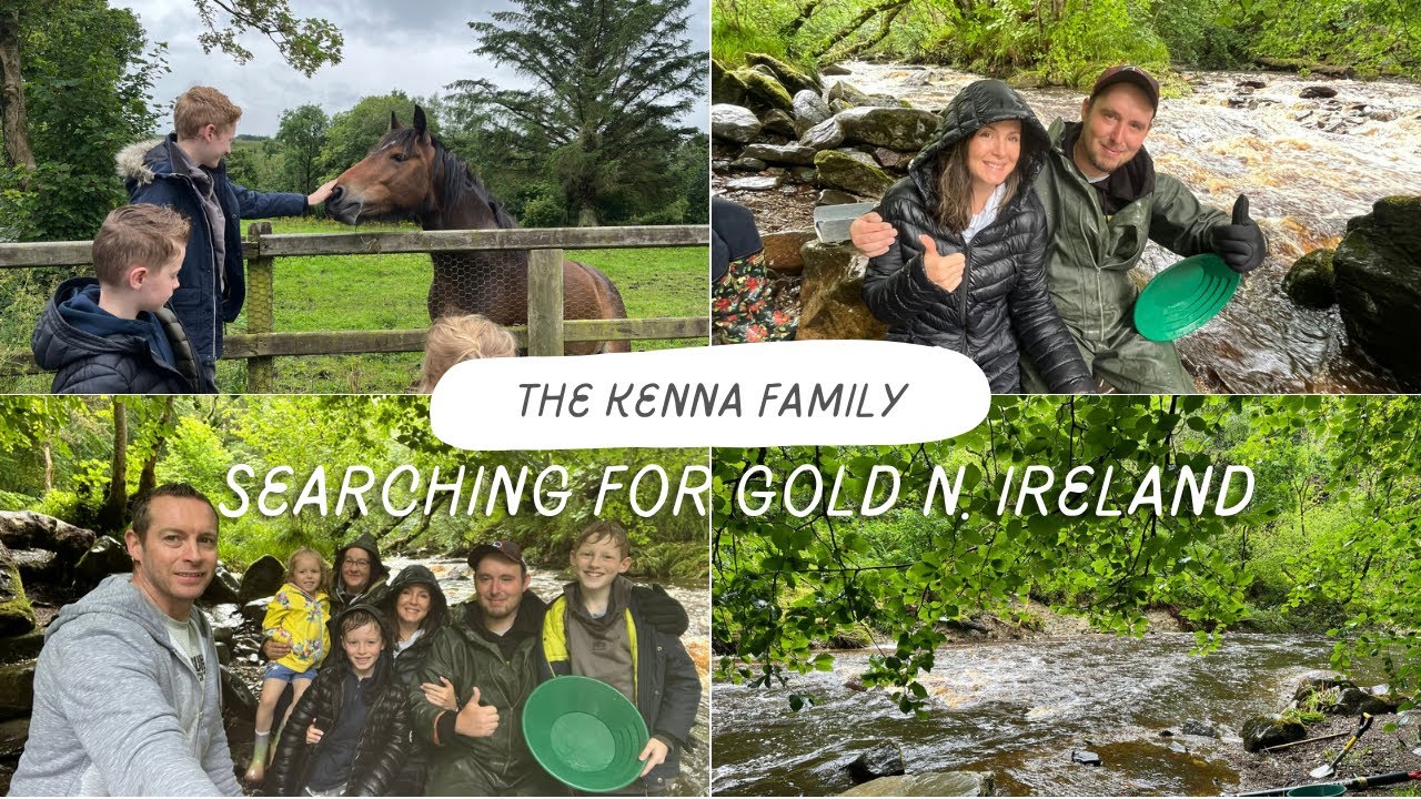 GOLD RUSH Northern Ireland! Family day out panning for gold in Ness Country Park.