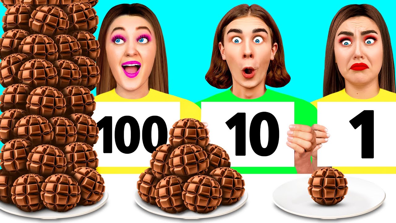 100 Слоев Еды Челлендж | Удивительный Челлендж с Едой от CRAFTooNS Challenge
