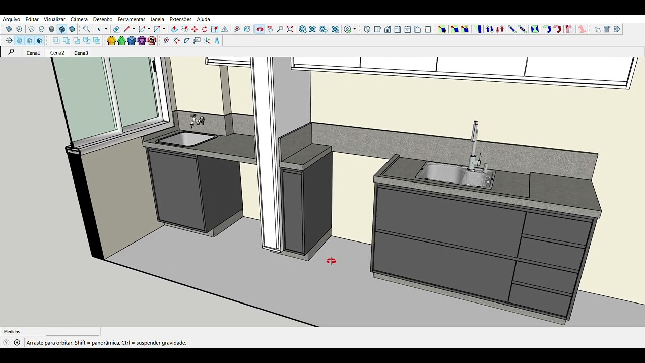 cozinha animado   SketchUp Pro 2023 2026 01 06 14 37 49