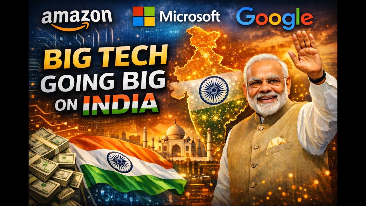 Amazon, Microsoft, Google Bet $67.5B on India&rsquo;s AI Boom | Big Tech Big Bet on India | News9