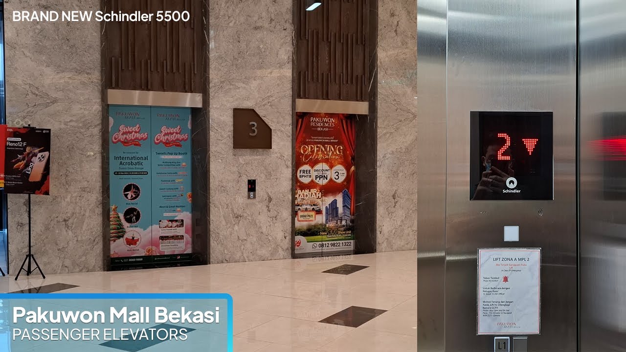 Schindler 5500 Elevators - Pakuwon Mall Bekasi