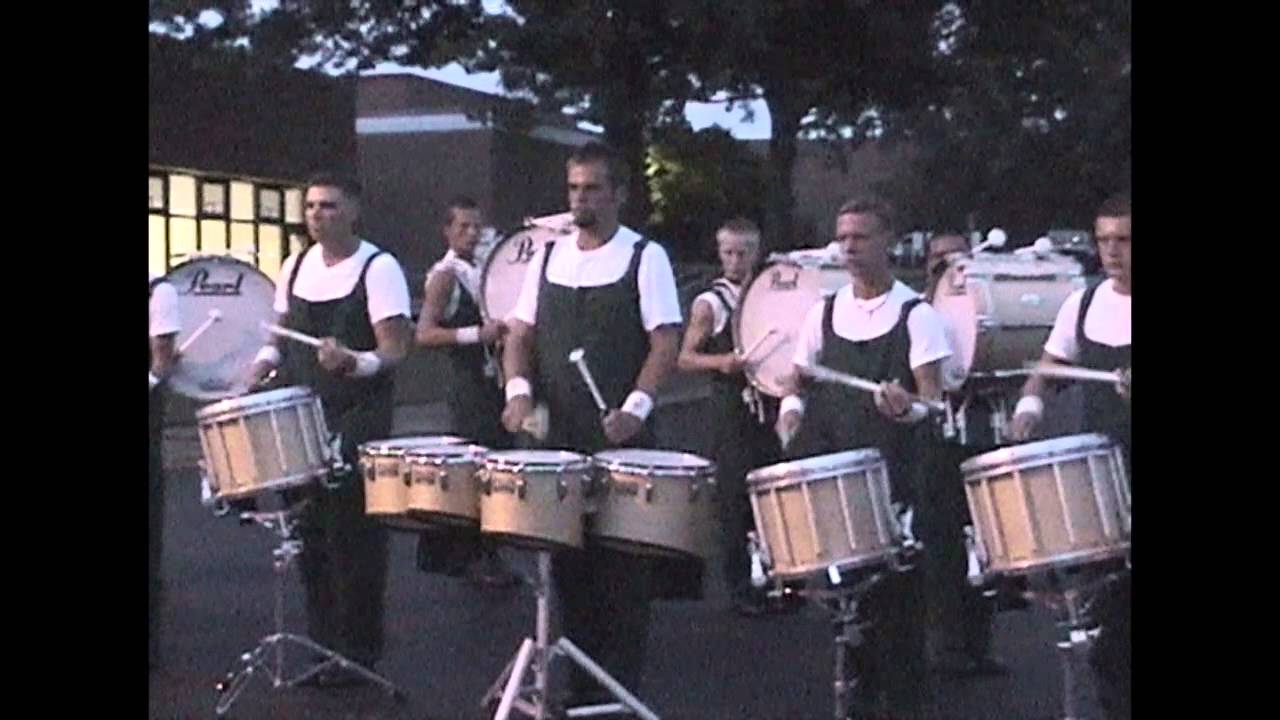 SCV 2003 drumline pre-show warmup