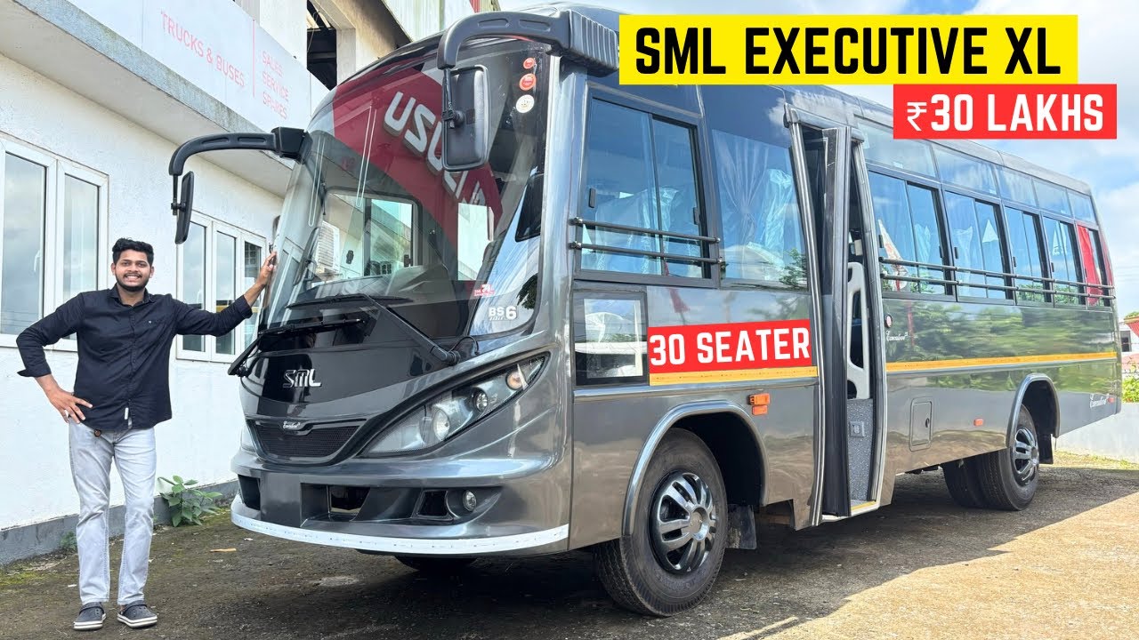 SML Executive LX 30 Seater AC Bus Review 2024!