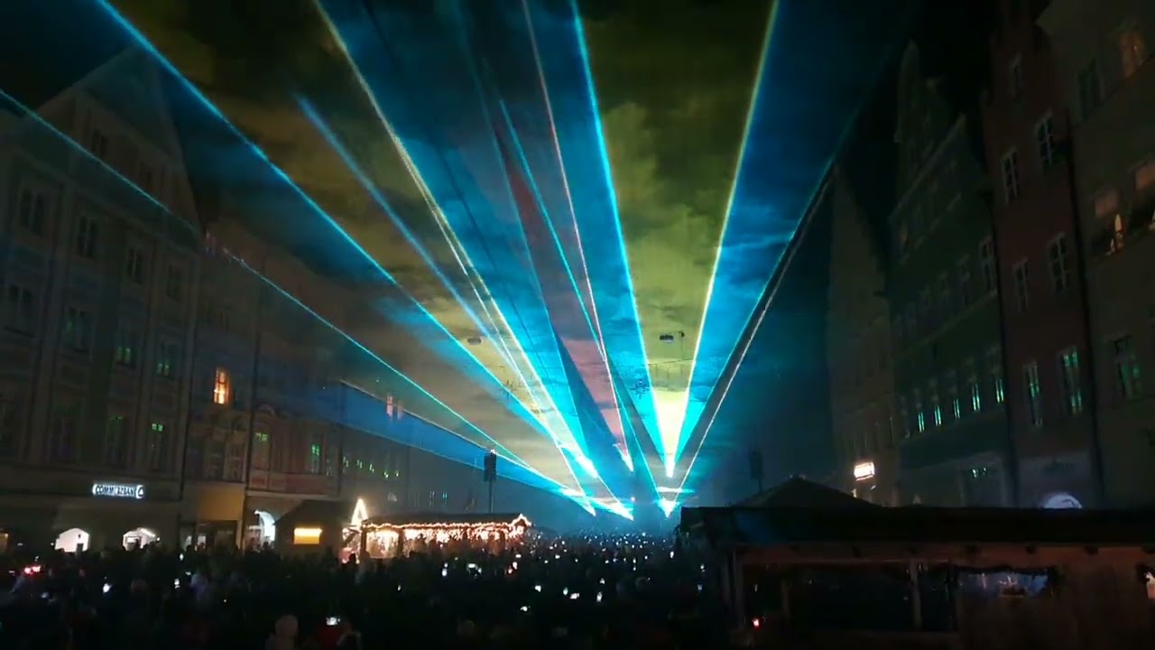Silvester Lasershow 2023 in Landshut