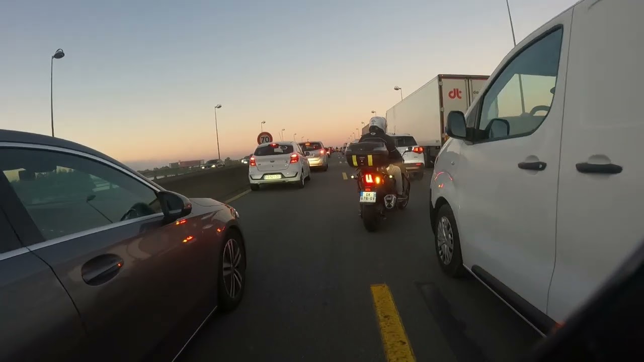 Dashcam Moto Rocade Bdx Octobre 2025 part1  #motovlog #bordeaux #traffic #moto #dashcam