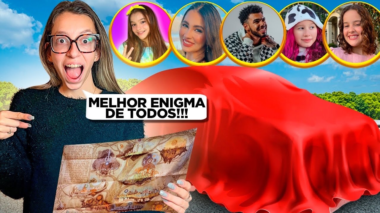 😭 O MELHOR ENIGMA da minha VIDA! Teve ajuda do meu NAMORADO e amigas YOUTUBERS O MELHOR PRESENTE! 😱