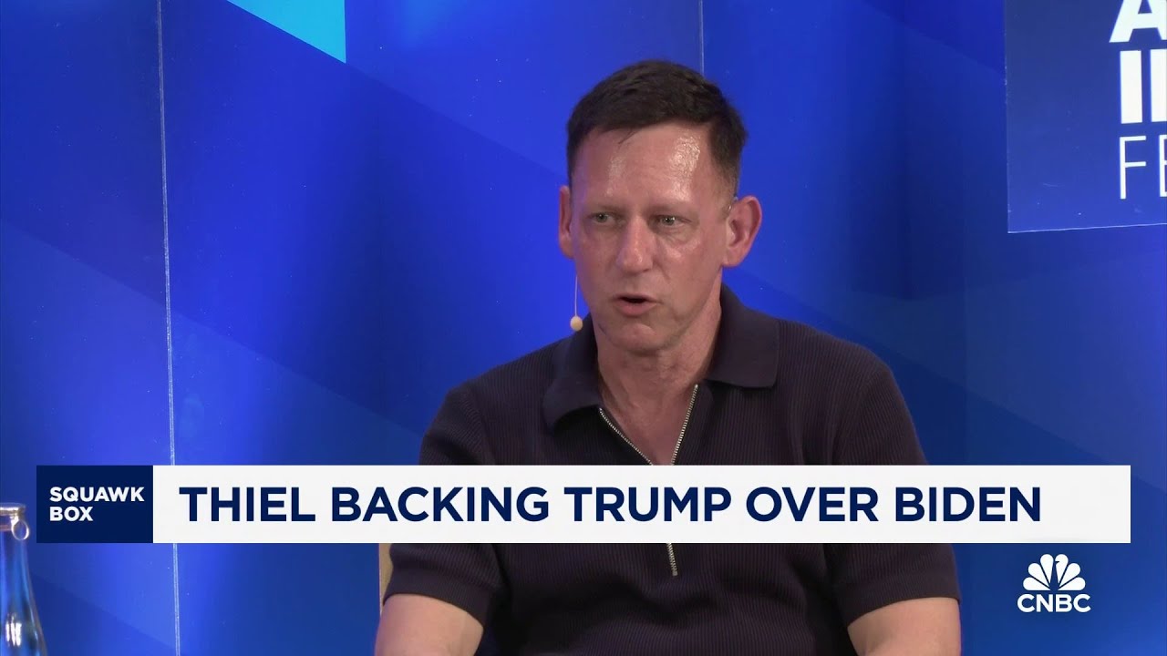 Peter Thiel backs Donald Trump over Joe Biden