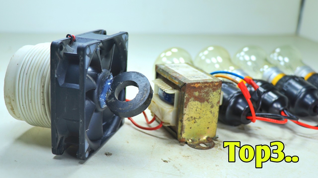 Top3 How To Make 220V Free Energy With Self Running Big Magnet Electricity Generator
