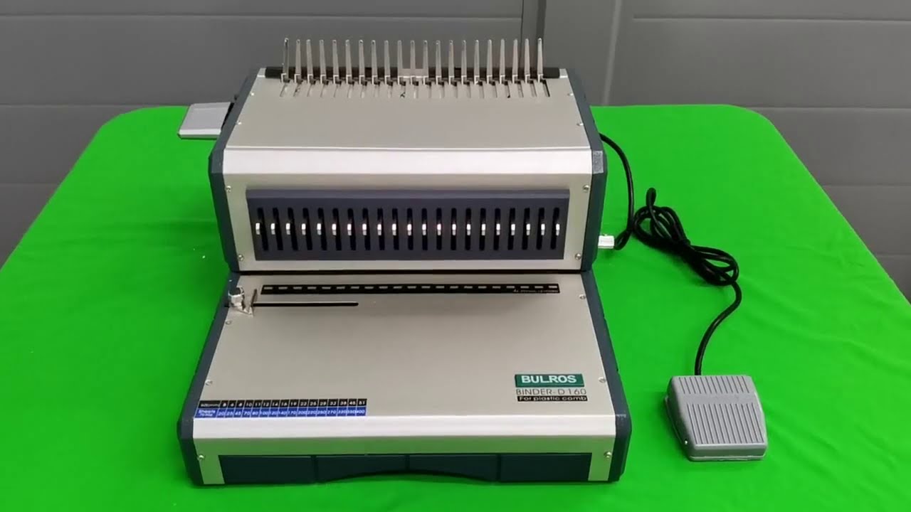 Электрический переплётчик пластиковой пружиной Bulros D160