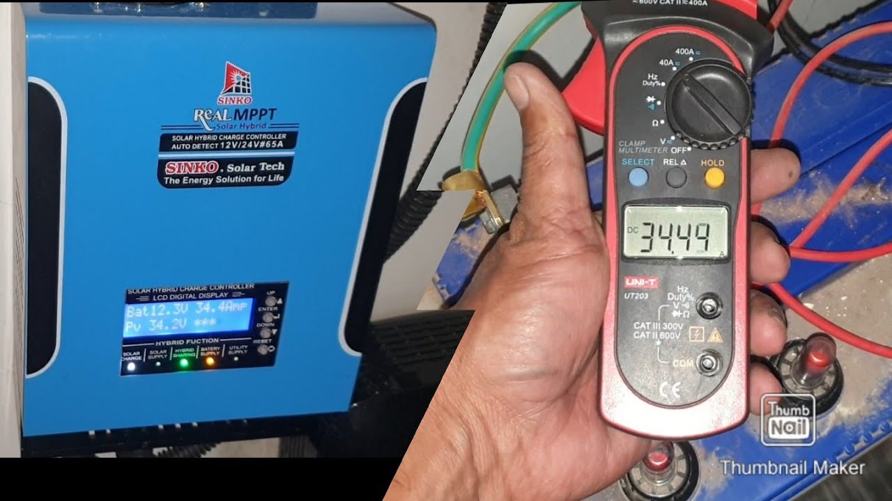 Sinko 65amp mppt Charge Controller 1200w ups 330w 2 Solar Panel | Hamza Electric | Urdu Hindi