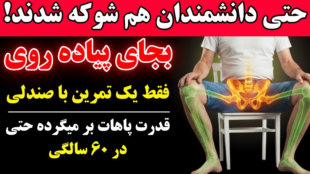 حتی دانشمندان شوکه شدند!بعد از ۶۰سالگی پیاده‌روی را فراموش کنید، این ۵ تمرین با صندلی معجزه میکنند!