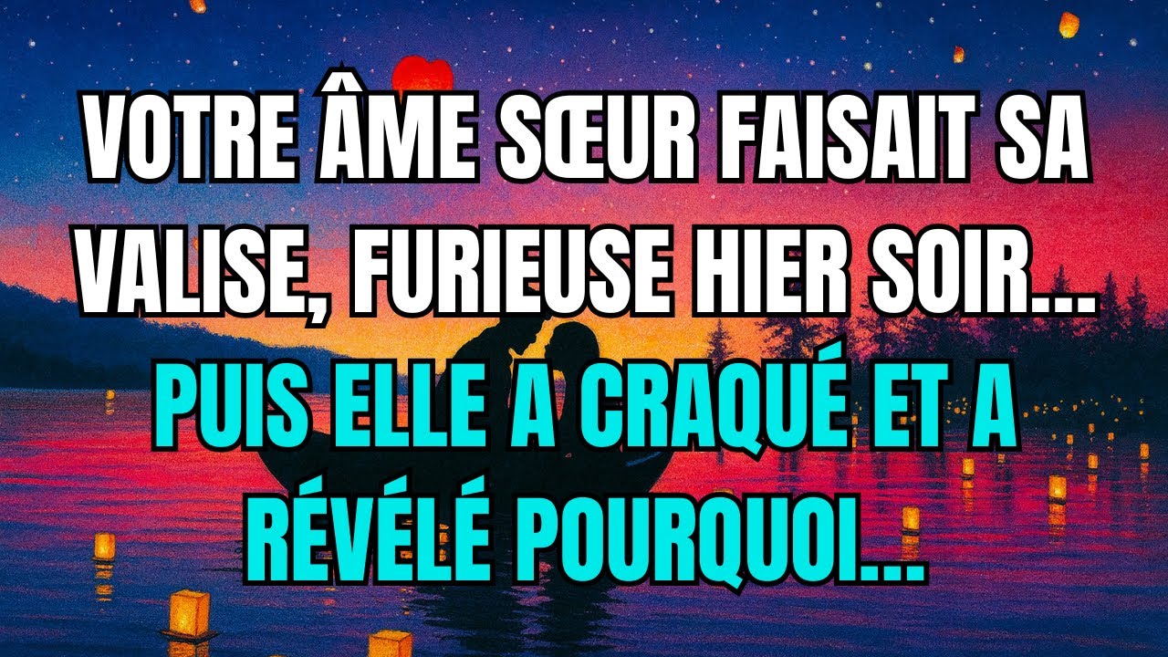 Les anges disent que Votre âme sœur faisait sa valise, furieuse hier soir… puis elle a craqué et a..