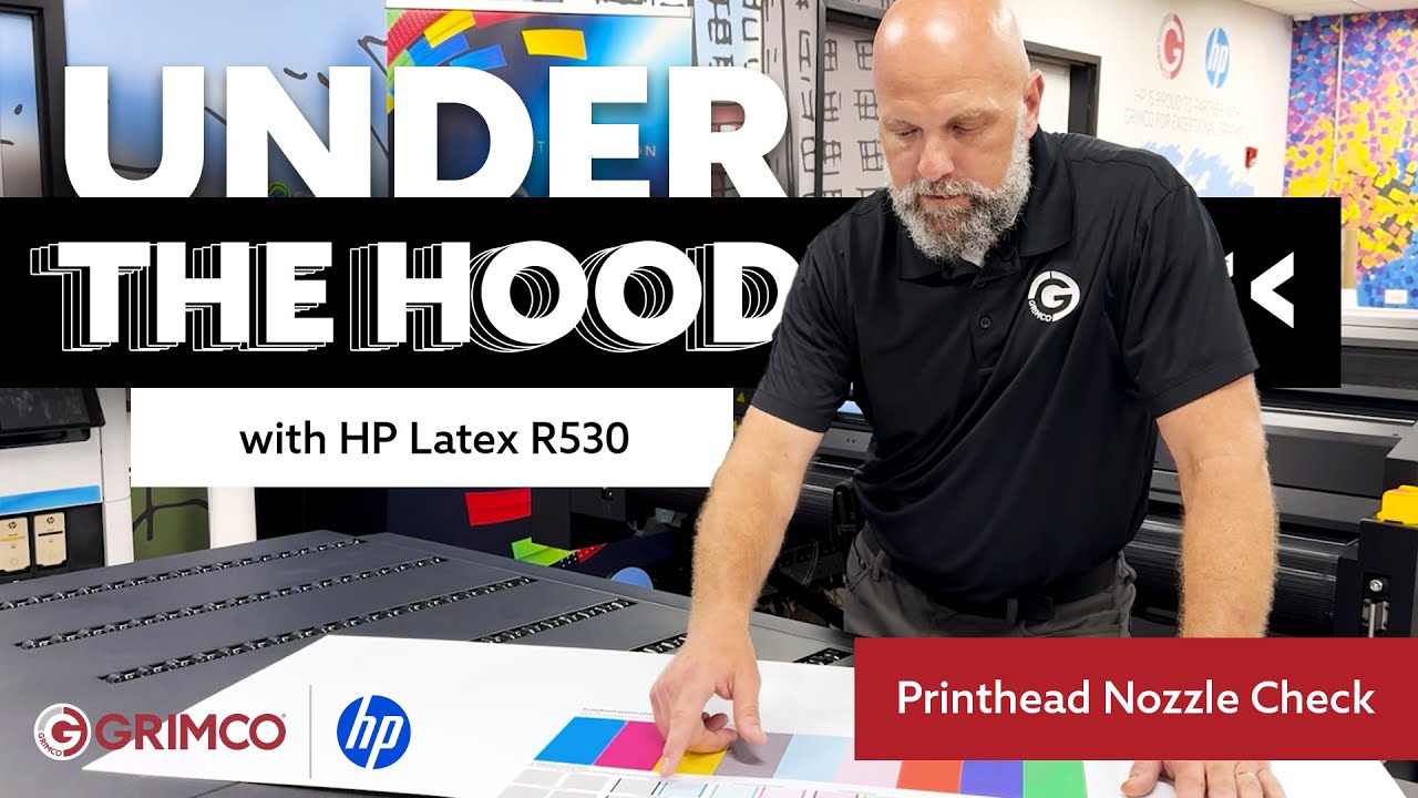 How to Run a Printhead Nozzle Check on the HP Latex R530 | Troubleshooting Guide from Grimco
