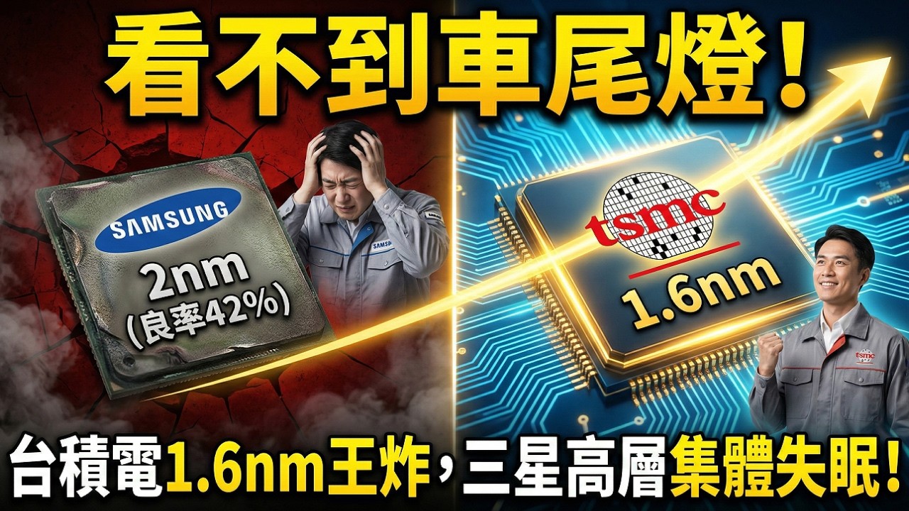 😱 三星慘敗！台積電 1.6 奈米低調官宣，2 奈米良率嚇跑英偉達？半導體霸權背後的驚人內幕！🚀