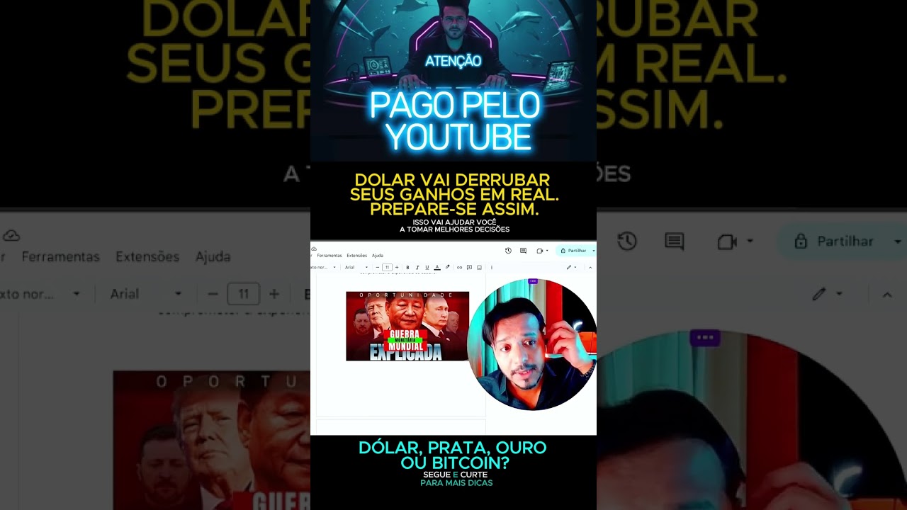 SEU DINHEIRO AFETADO, QUEIRA OU NÃO - DÓLAR, REAL, BITCOIN - ECONOMIA EM COLAPSO 