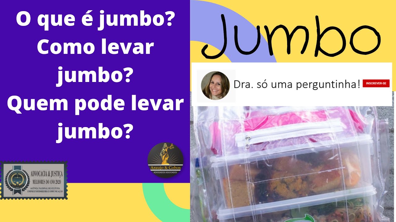 O que é jumbo? Como levar jumbo? #jumbo