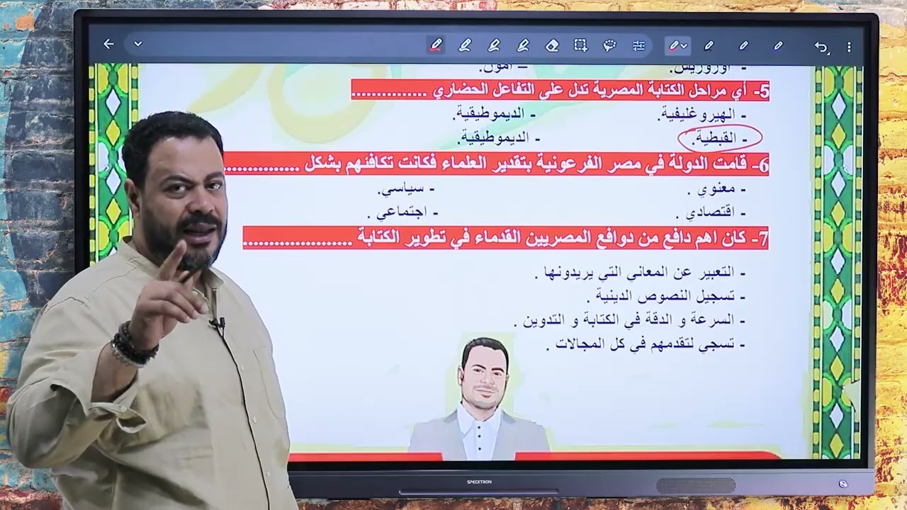 الوحدة الثانية الدرس السادس - الحياة الثقافية
