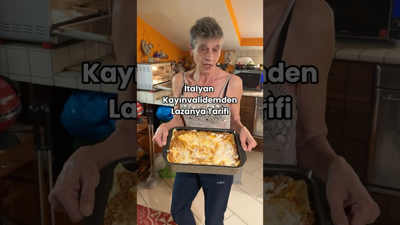 İtalyan Kayınvalidemden Lazanya Tarifi 😋 #italya #lazanyatarifi #yemek #tarif