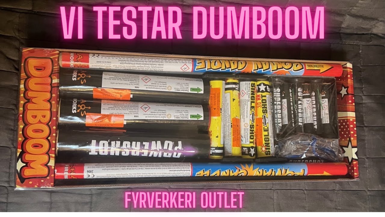 Testar Dum Boom Från Fyrverkeri Outlet