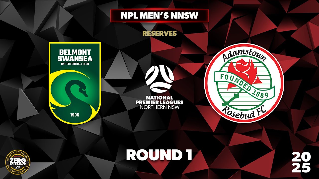 NPL Men's NNSW Round 1 Reserve Grade - Belmont Swansea United v Adamstown Rosebud