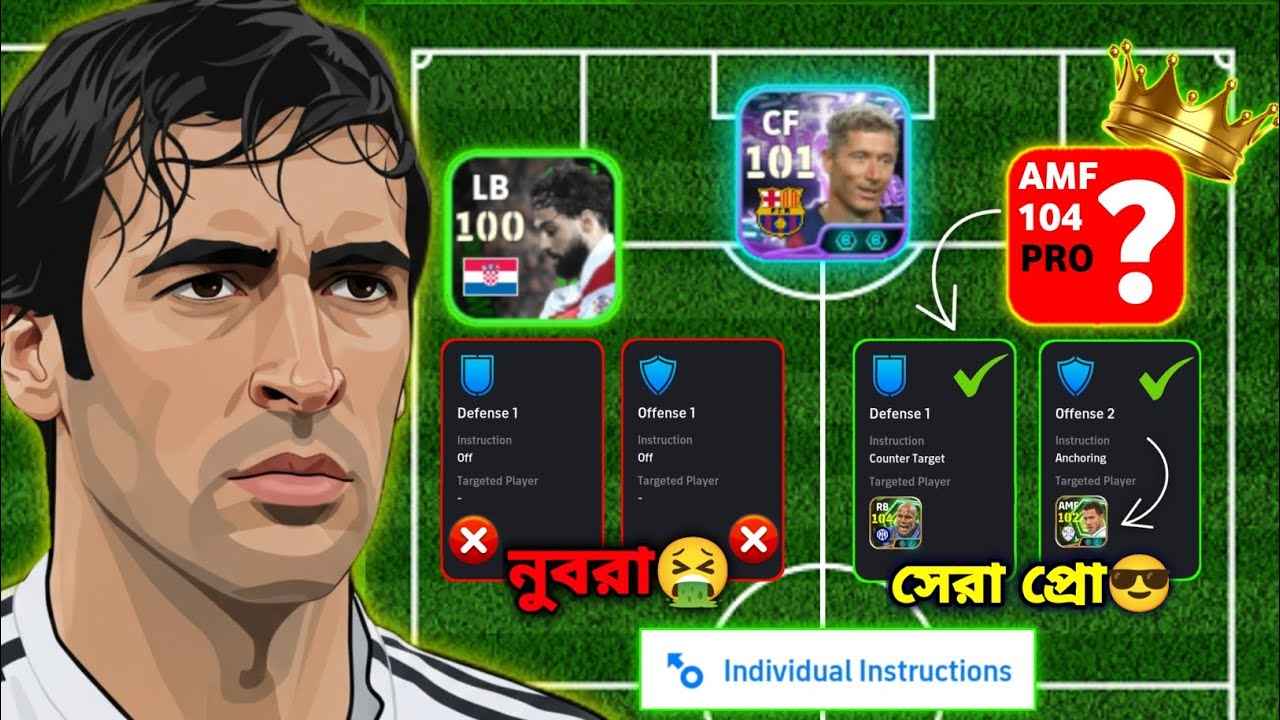 Individual Instructions ব্যবহার করার সঠিক নিয়ম || How To Use Individual Instructions on Efootball