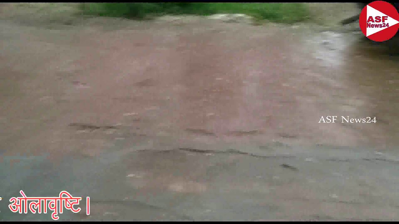 असंध में तेज हवाएं,बारिश व ओले .....