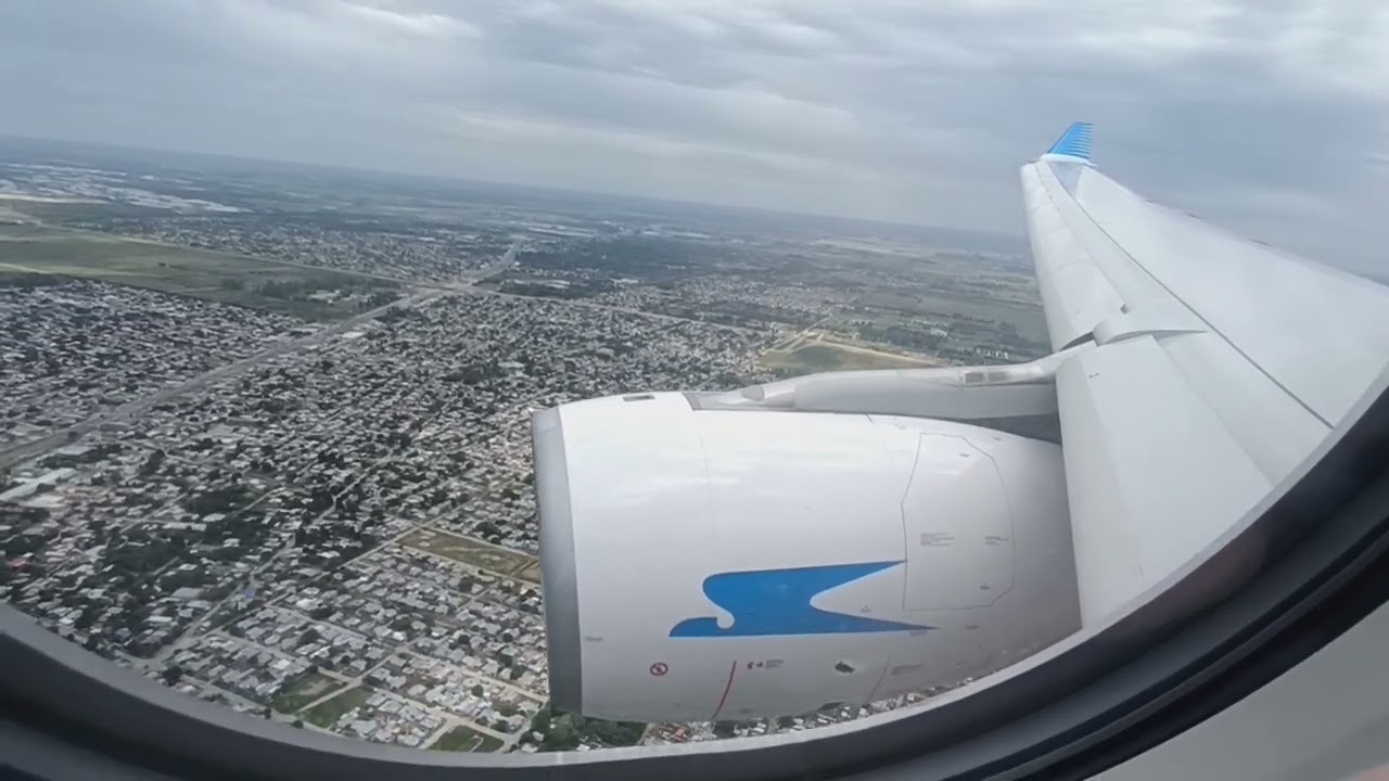 Aerolineas Argentinas - Aterrizaje Airbus A330-200 LV-KHU en Ezeiza