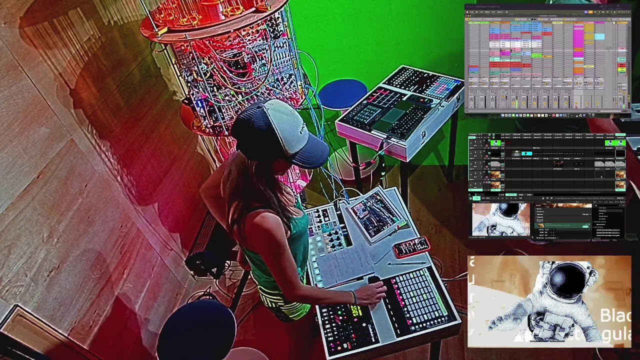 Setting up Audio and Visuals in teh studio