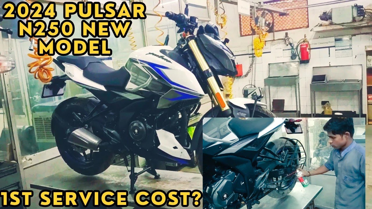 Стоимость обслуживания Bajaj Pulsar N250 2024 года | Подробности обслуживания Pulsar N250 #bajaj ...