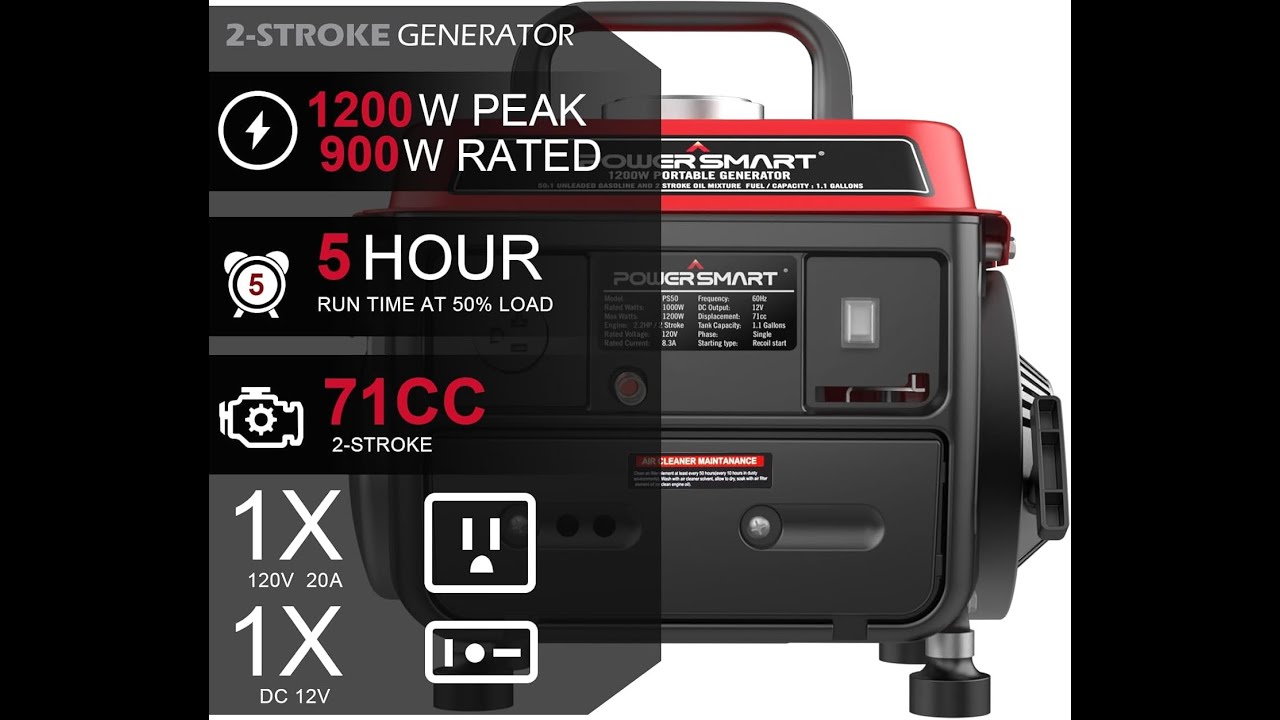 Powersmart 1200 Watt Portable Generator Review (The $150 budget generator)