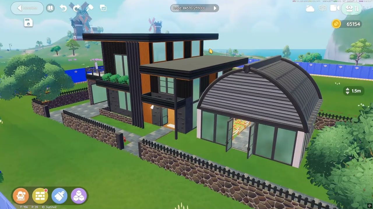 SIMPLE Modern House Tour with Money Grinder Area | Heartopia