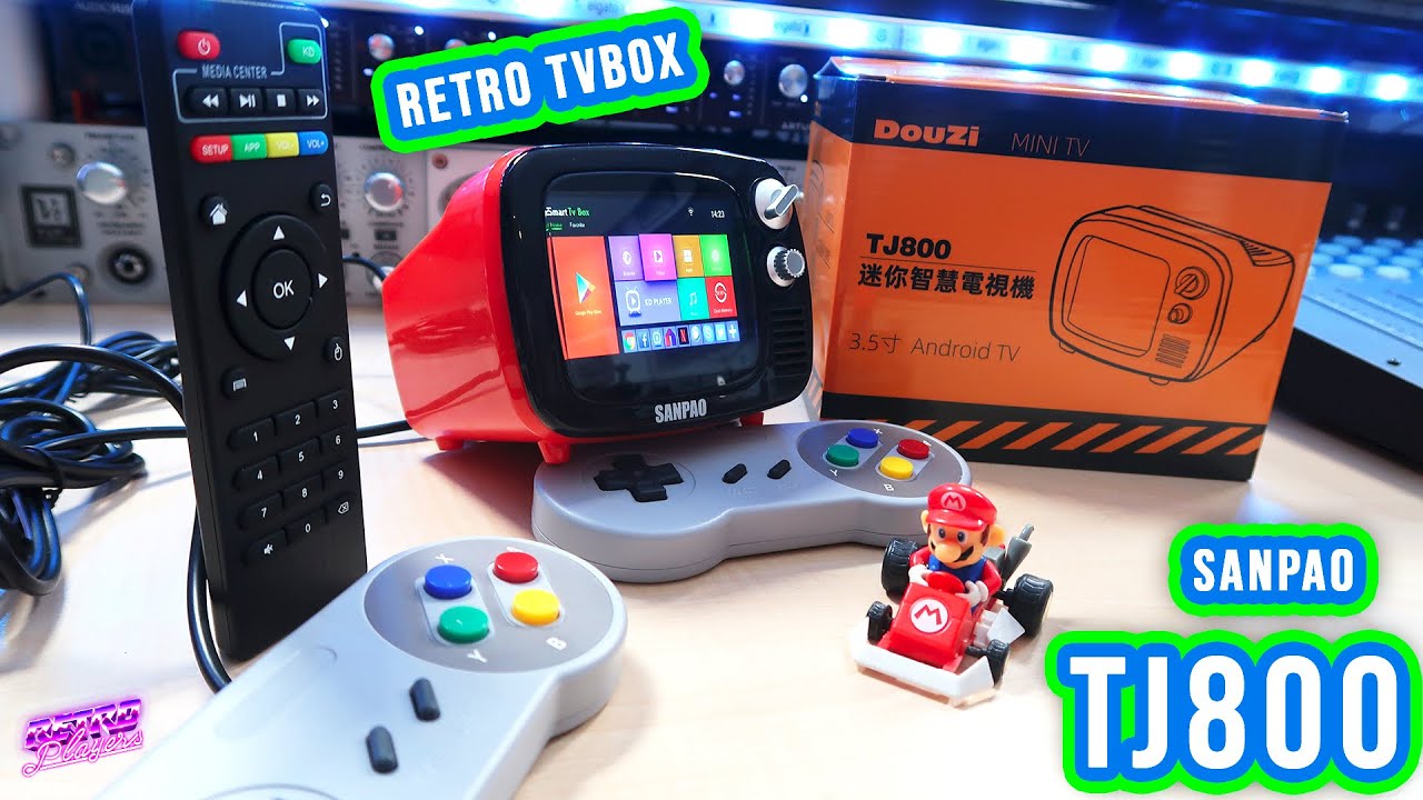 📺 SANPAO TJ800 UNA TV MINI-RETRO Y TVBOX 👾RETROPLAYERS👾