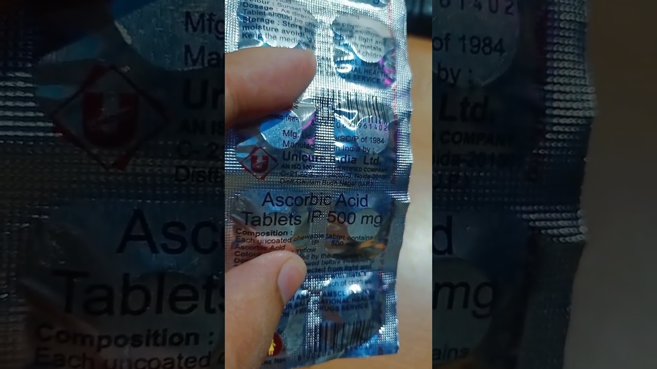 Ascorbic Acid (Vitamin C Tablet 500 mg) Benefits