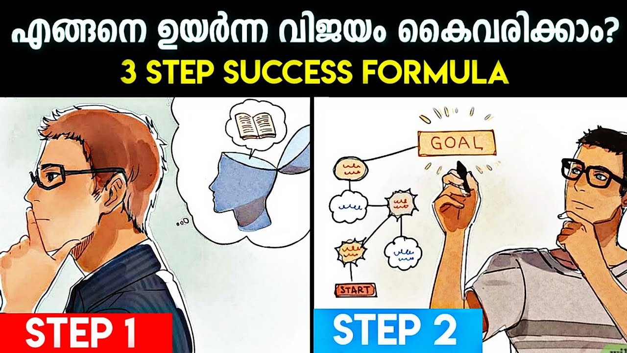 3 സ്റ്റെപ്പിൽ ജീവിതം തന്നെ മാറും ⚡️🔥| 3 step success formula | Malayalam