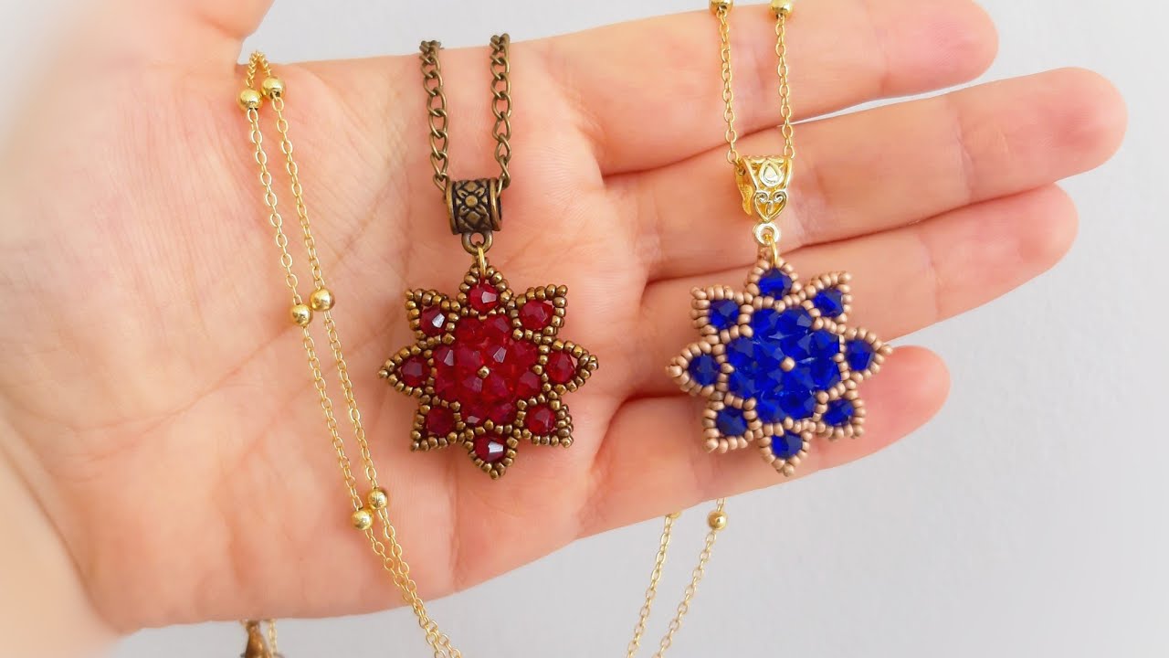 Yeni !! Yıldız Cevşen Kolye Yapımı. DIY Stars Necklace Making.