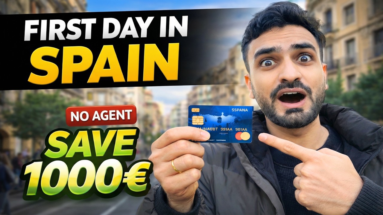 Spain First Day Complete Guide WITHOUT Agent | Bank Account + Red Cross | Save 1000€ 💰