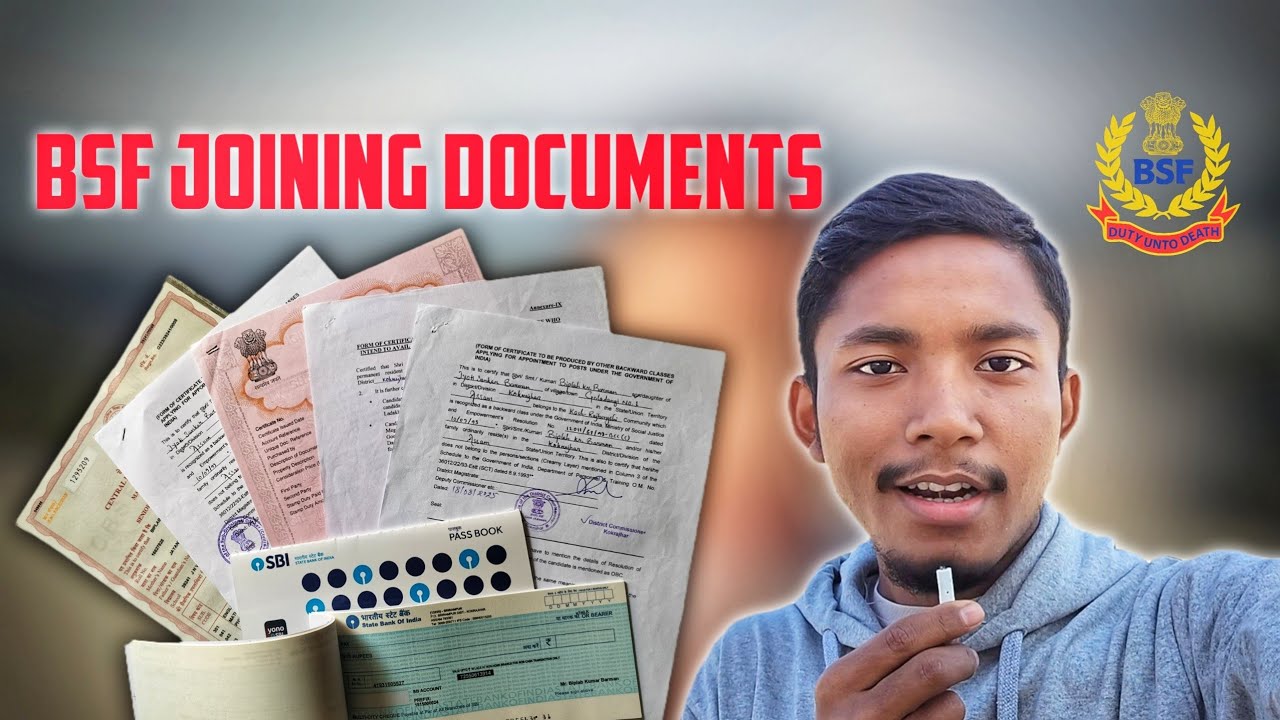 BSF JOINING DOCUMENTS 📄 | MOST IMPORTANT DOCUMENTS 📄 | @ApplyRightt #bsf #joining_letter #documents 