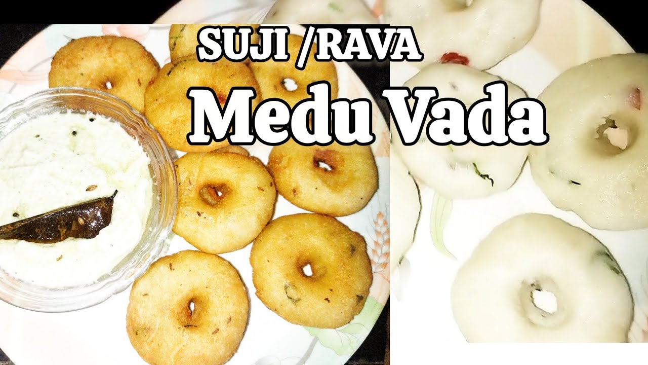 Ekdam krispi Medu Vada Banaye Suji Se - Instant Rava Vada Recepi❤👍  #meduvada #mariyam