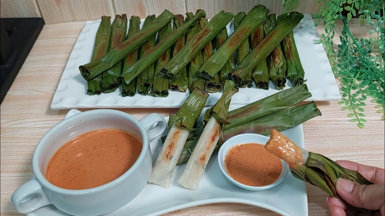 kalau beli mahal, bikin sendiri lebih hemat, rasa lebih mantap OTAK OTAK IKAN SAMBAL KACANG