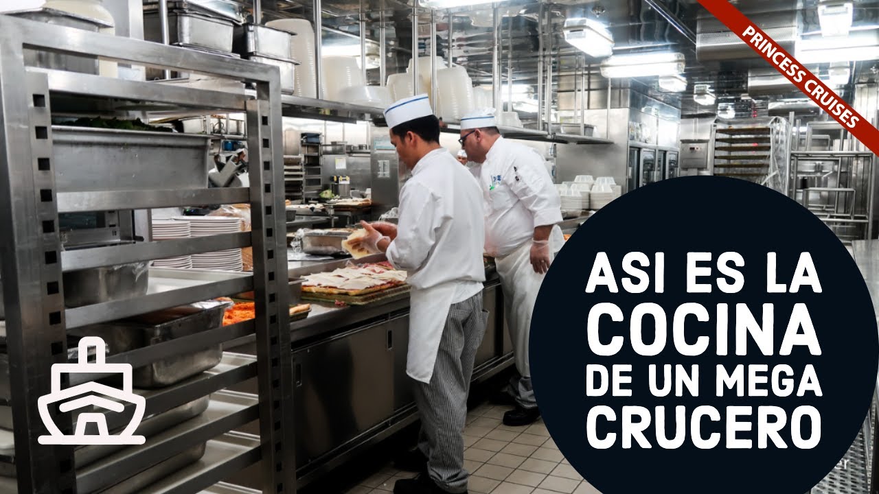 ¿Cómo es la mega cocina de un crucero?