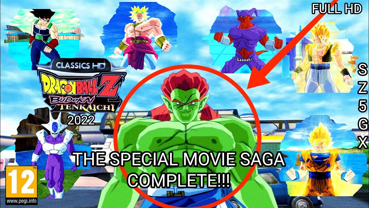 DRAGON BALL Z BUDOKAI TENKAICHI 1 HD REMASTERED 2022 - THE SPECIAL MOVIE SAGA COMPLETE!!!