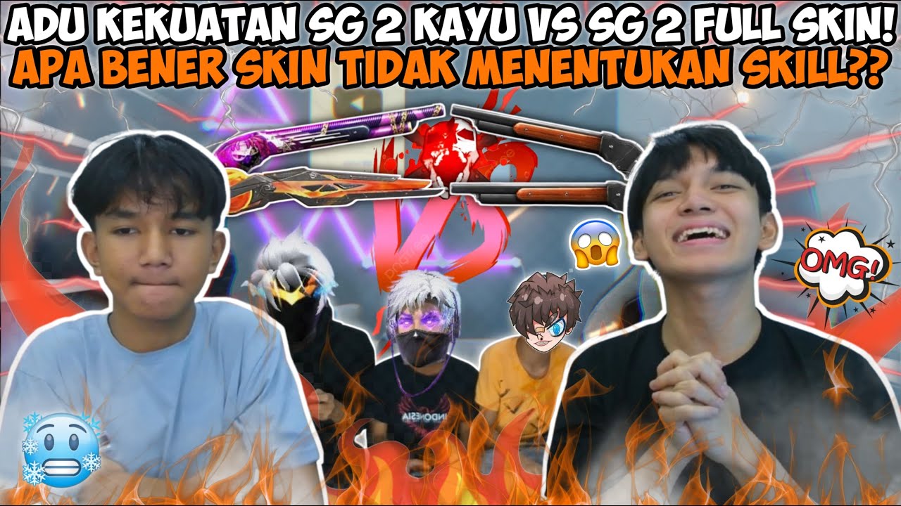 ADU KEKUATAN DUO SG KAYU ANDRA RAKHA VS 1 SQUAD BOCIL SG 2 FULL SKIN!! SIAPAKAH YANG MENANG??😱