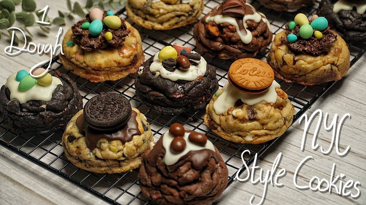 NYC Style Loaded Thick Chunky Cookies From 1 Dough ♡