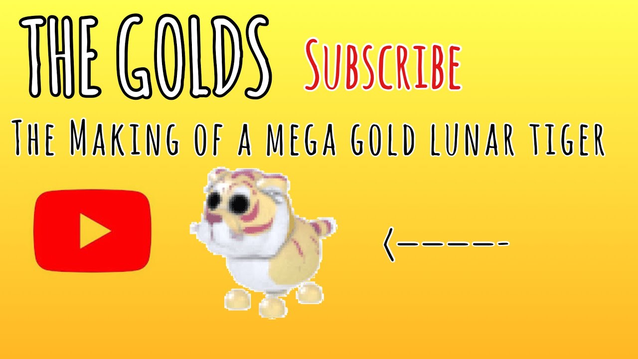 Roblox Adopt Me&hellip;The making of a MEGA GOLD TIGER 🐯👀@The golds