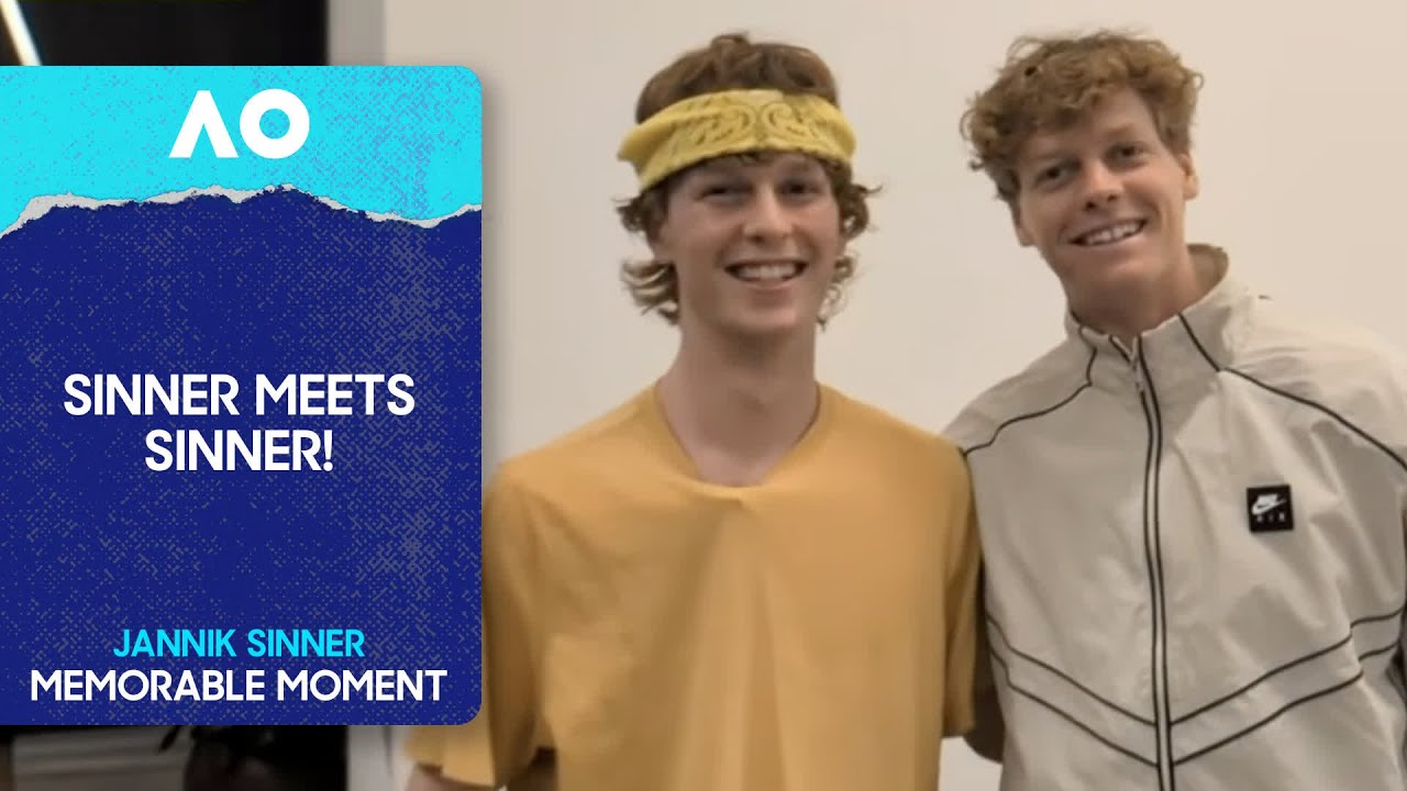 Jannik Sinner Surprised by His Look-Alike | Behind-The-Scenes | Australian Open 2026
