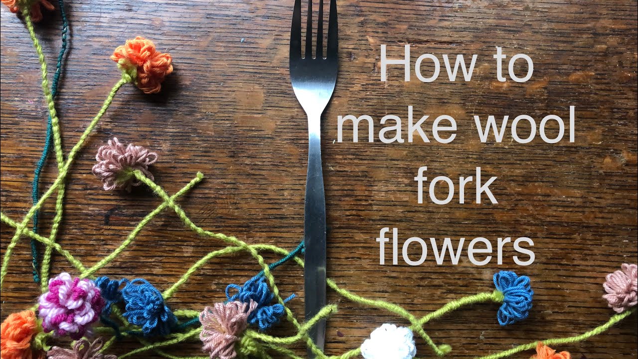 How to make a flower from wool #craft #mothersdaycraft #homecrafts #woolcraft #howtomake #crafty