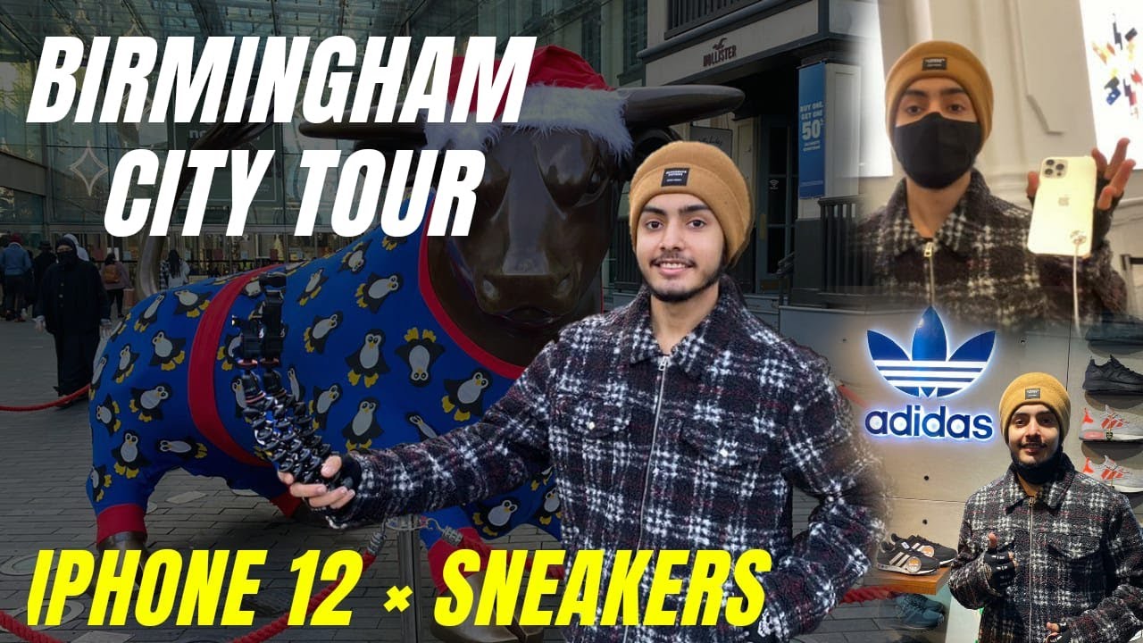 BIRMINGHAM City Tour | Buying iPHONE 12 or iWATCH Series 6 | Sneakers | SNOWFALL in Birmingham | BCU